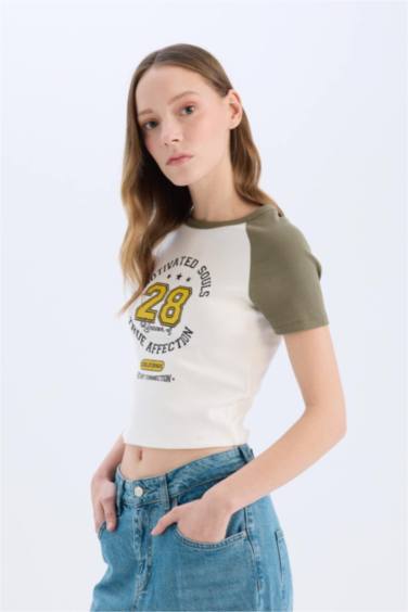 Slim Fit Camisole Short Sleeve T-Shirt