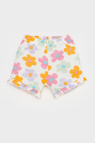 Ensemble de T-shirt imprimé et short fleuri pour bébé fille