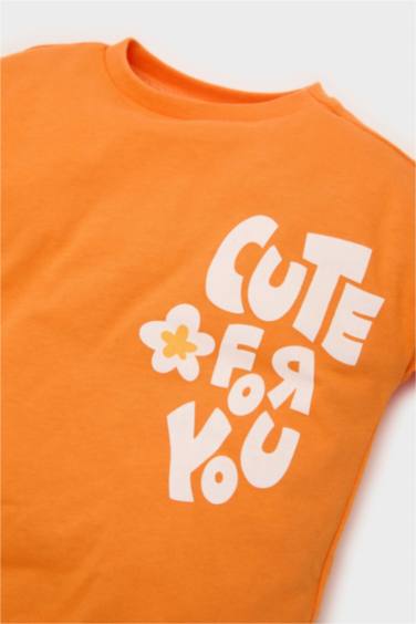 سيت بيبي بناتي شورت وتيشيرت فلورال - قطعتين