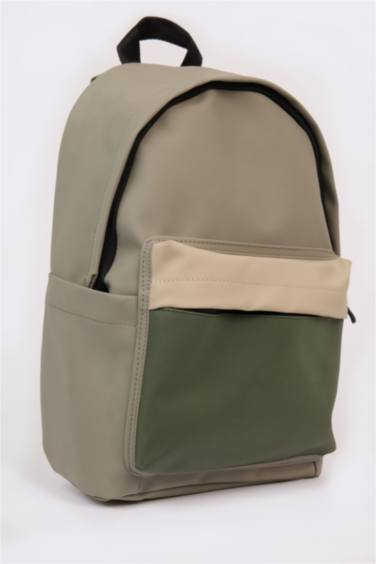 Faux Leather Backpack