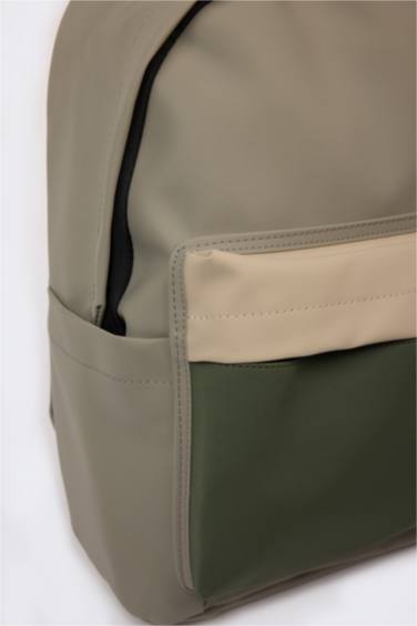 Faux Leather Backpack