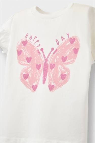 Baby Girl Regular Fit Fun Printed T-Shirt