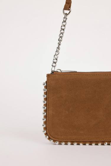 Женская сумка через плечо из искусственной кожи с заклепками