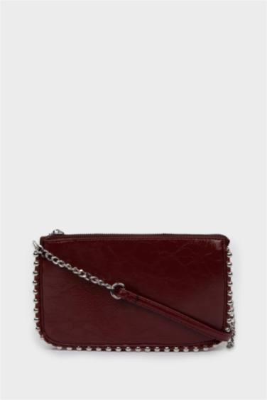 Kadın Zımba Detaylı Suni Deri Çapraz Çanta