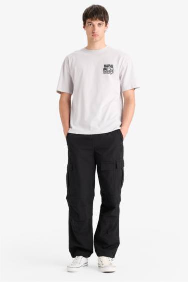 تيشيرت نص ردن اوفر سايز برقبة مستديرة من مارفل