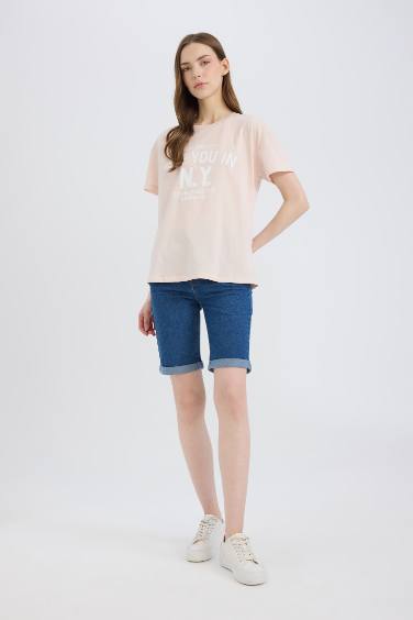 Regular Fit Crew Neck Printed T-Shirt