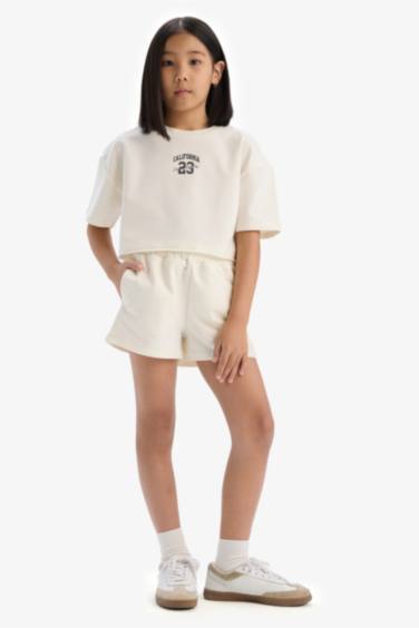 Комплект из двух частей с принтом для девочек