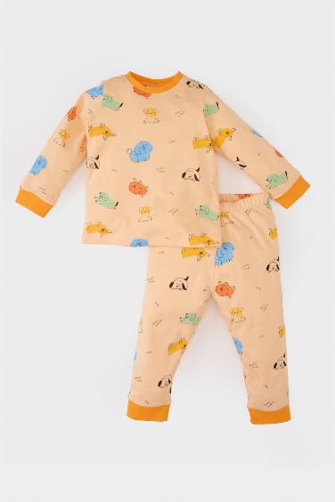 Baby Boy Printed Cotton 2 Piece Pajama Set