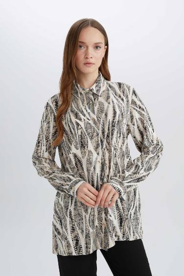 жейде мойыны Ұзын Жеңді Туника