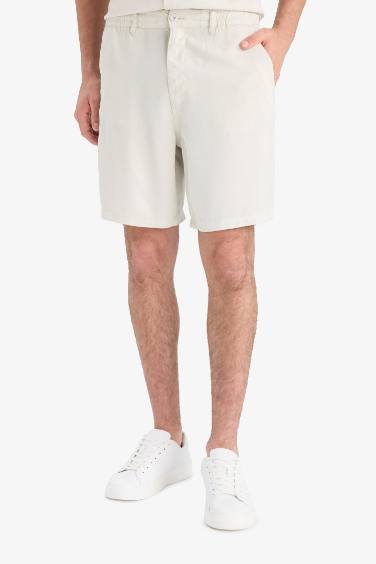 Relax Fit Tencel Bermuda Shorts