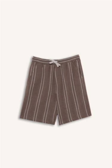 Regular Fit Jacquard Bermuda Shorts