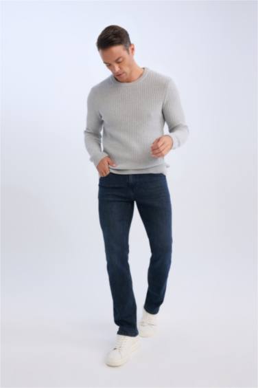 Standart Fıt Bisiklet Yaka Triko Kazak