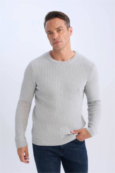 Standart Fıt Bisiklet Yaka Triko Kazak