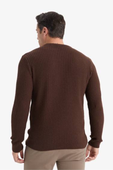 Standart Fıt Triko Kazak - Görsel 6