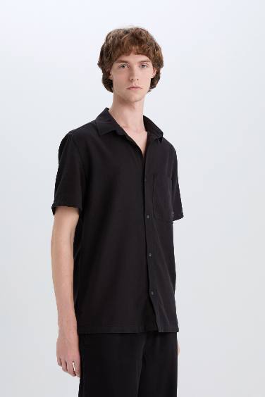 Cotton Slim Fit Basic Shirt