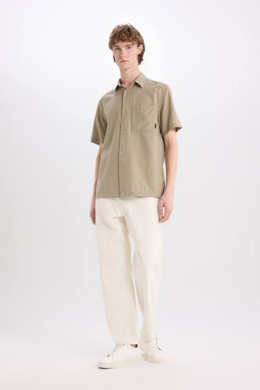 Cotton Slim Fit Basic Shirt