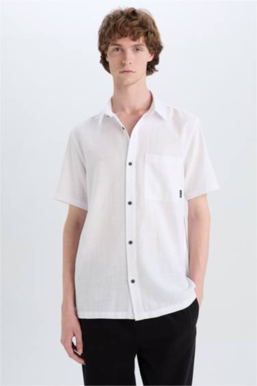 Cotton Slim Fit Basic Shirt