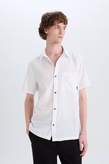 Cotton Slim Fit Basic Shirt