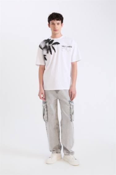 релакс пішімі деним кең етек Шалбар