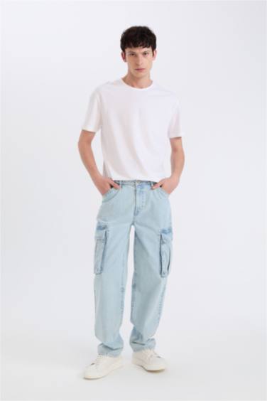 релакс пішімі деним кең етек Шалбар