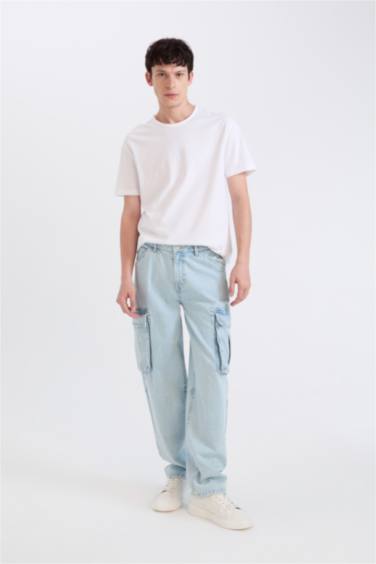 релакс пішімі деним кең етек Шалбар