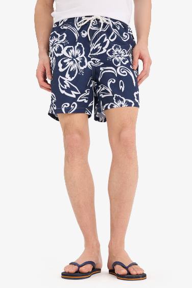 شورت بحر قصير مبطن ببطانة شبكية