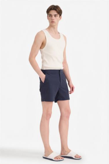 Mesh Lined Short Length Swim Shorts