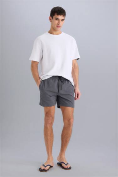 File Astarlı Kısa Boy Deniz Şortu