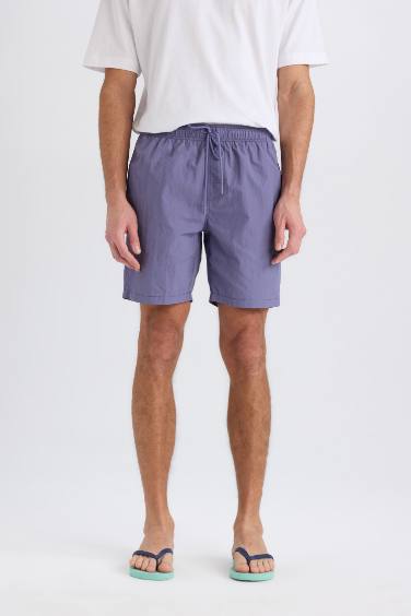 Regular Fit Mesh Lined Swim Shorts