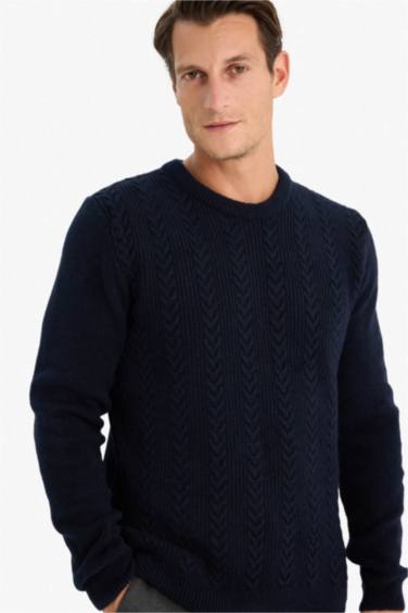 Pull tricot à col rond Coupe standard
