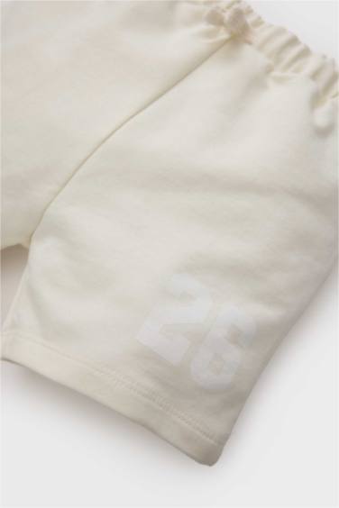 Baby Boy Regular Fit Slogan Printed Shorts