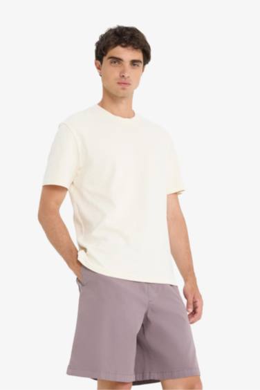 Baggy Fit Tie Waist Bermuda Shorts