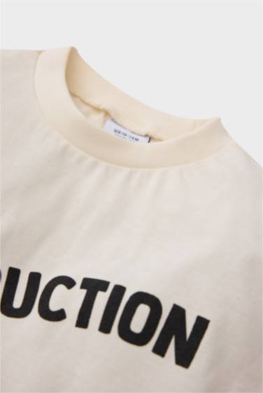 Baby Boy Regular Fit Vehicle Printed Short Sleeve T-Shirt