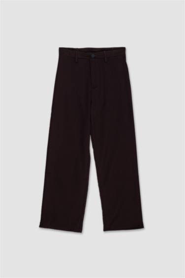 Straight Fit Regular Waist Trousers