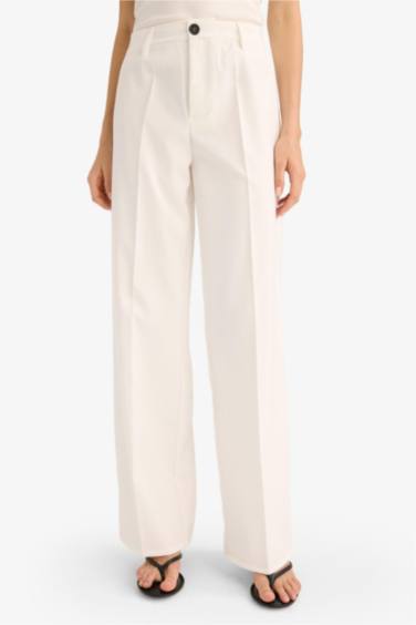 Straight Fit Regular Waist Standard Length Trousers