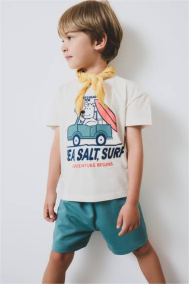 سيت بيبي ولادي بطبعة حيوانات - قطعتين