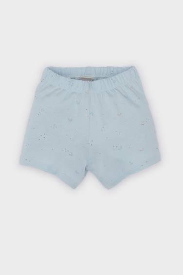 Комплект пижамы для мальчиков: футболка с коротким рукавом и принтом из хлопка, шорты с эластичной талией