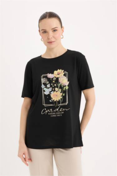 Regular Fit Crew Neck Short Sleeve T-Shirt