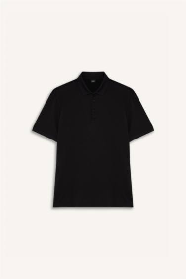 Slım Fıt Krinkıl Kısa Kollu Polo Tişört - Görsel 6