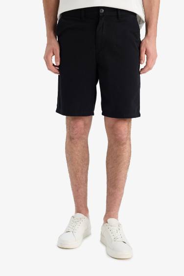 %100 Pamuk Regular Fit Bermuda Şort