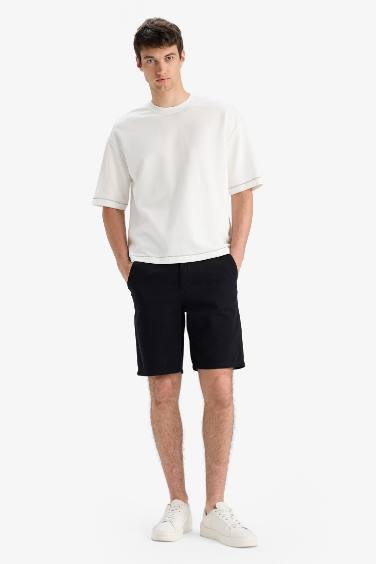 Cotton Regular Fit Bermuda Shorts