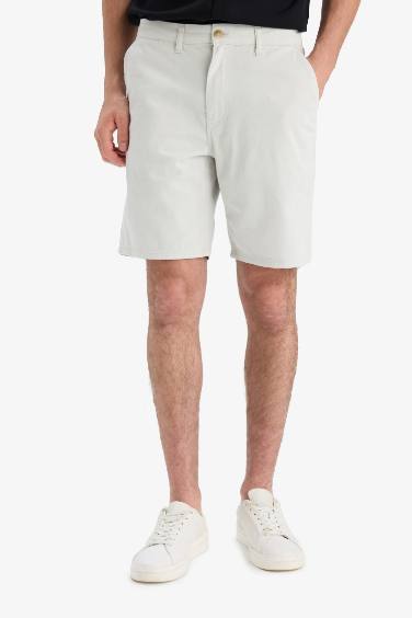%100 Pamuk Regular Fit Bermuda Şort