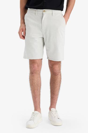 Cotton Regular Fit Bermuda Shorts
