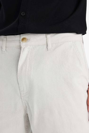 Cotton Regular Fit Bermuda Shorts