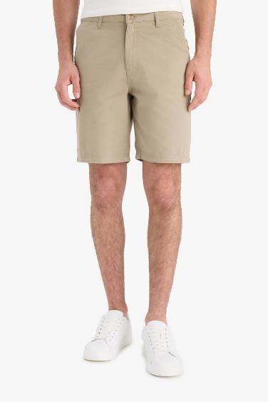 Cotton Regular Fit Bermuda Shorts