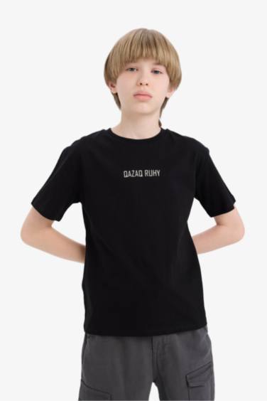 Boy Crew Neck Printed Short Sleeve T-Shirt