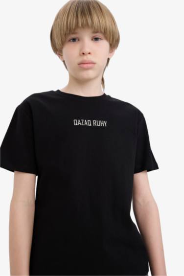 Boy Crew Neck Printed Short Sleeve T-Shirt