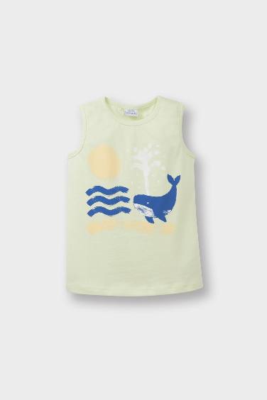 تيشيرت كت بيبي ولادي قصة عادية بياخة مستديرة