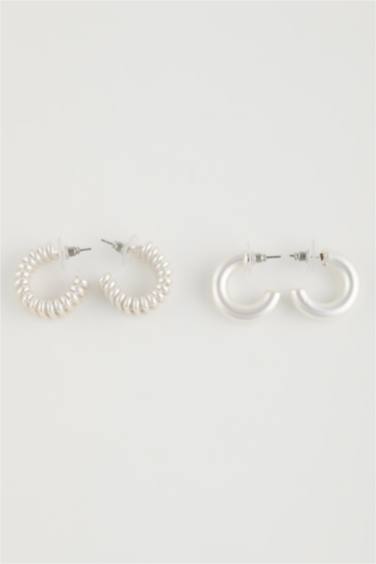 تراجي نسائي فضي - قطعتين