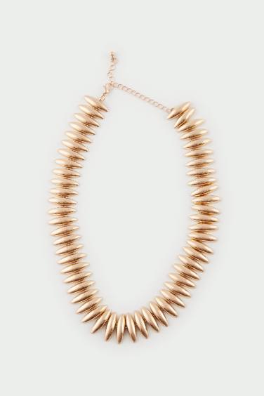 Woman Matte Gold Necklace